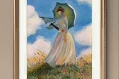 Ragazza con ombrello  - Monet